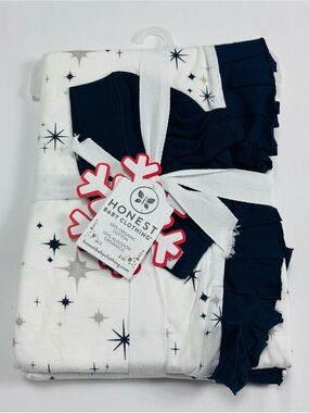 Honest Baby Clothing Navy & White Star Kids Stroller Blanket Set